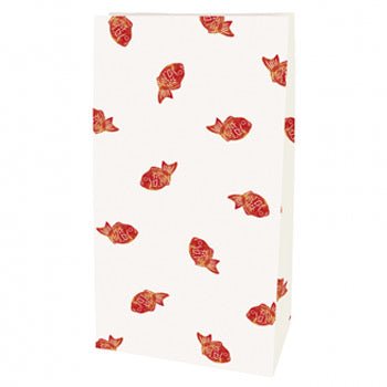 Japanese Gift Bags, Paper, Large, Flat Bottom, Fish - Scents of Japan