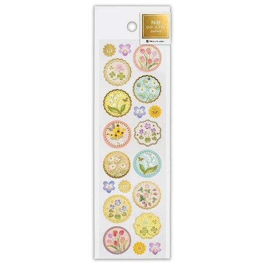 Japanese Gold Foil Washi Stickers – Flowers - Scents of Japan