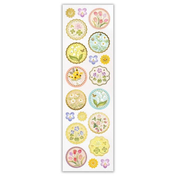 Japanese Gold Foil Washi Stickers – Flowers - Scents of Japan