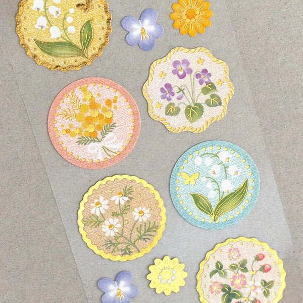 Japanese Gold Foil Washi Stickers – Flowers - Scents of Japan
