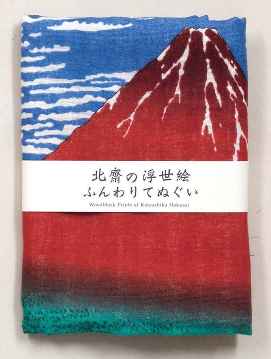 Japanese Hand Towel, Red Fuji - Scents of Japan