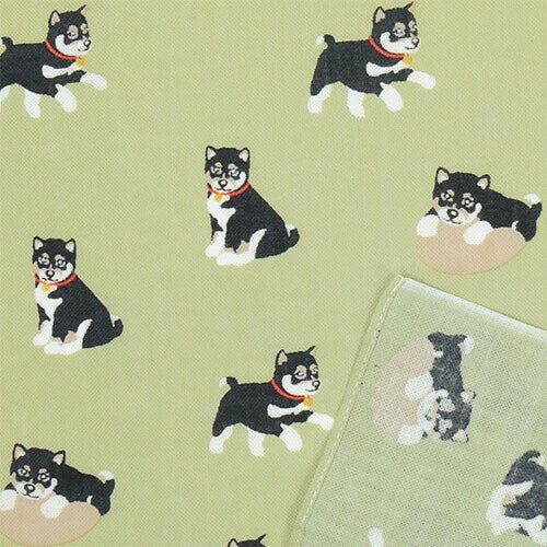 Japanese Handkerchief, Black Shiba Inu - Scents of Japan