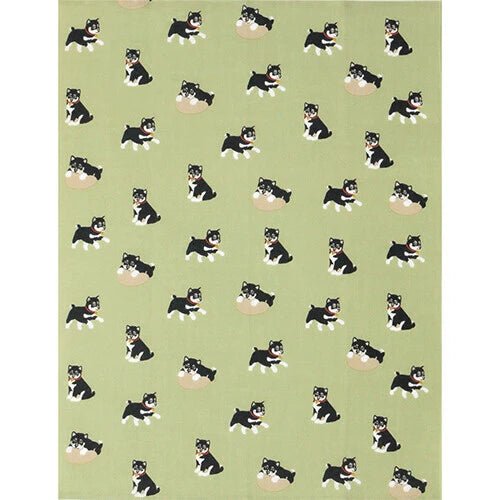 Japanese Handkerchief, Black Shiba Inu - Scents of Japan