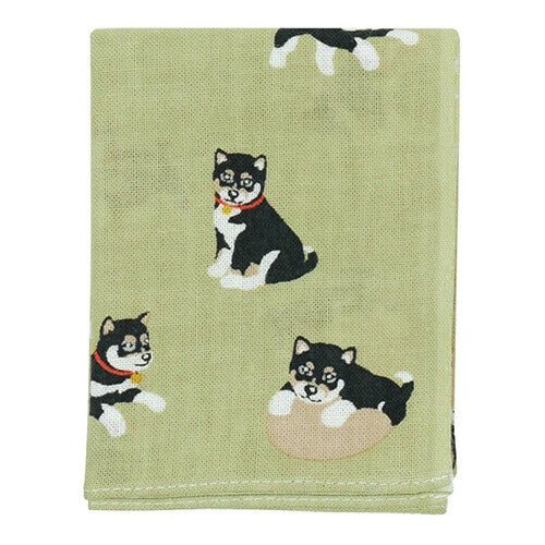 Japanese Handkerchief, Black Shiba Inu - Scents of Japan