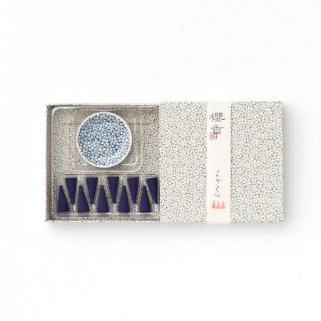 Japanese Incense Cones Gift Set, Night Cherry Blossom - Scents of Japan