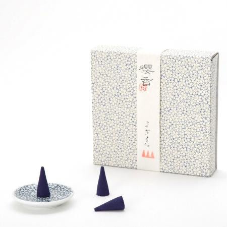 Japanese Incense Cones Gift Set, Night Cherry Blossom - Scents of Japan