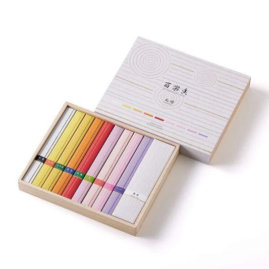 Japanese Incense Gift Set, Hyakurakuko, 9 Floral Scents - Scents of Japan