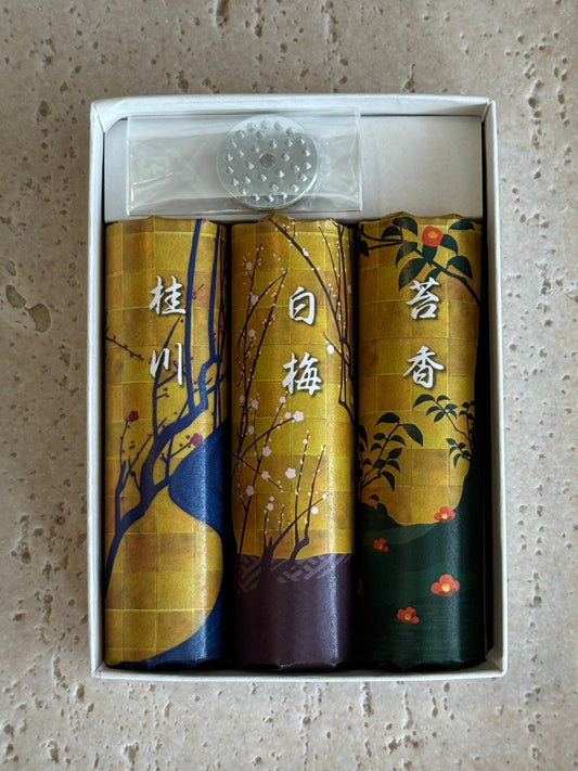 Japanese Incense Gift Set, Kyoto Collection, 3 Scents - Scents of Japan