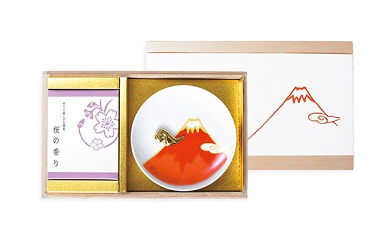 Japanese Incense Gift Set, Mt Fuji Red - Scents of Japan