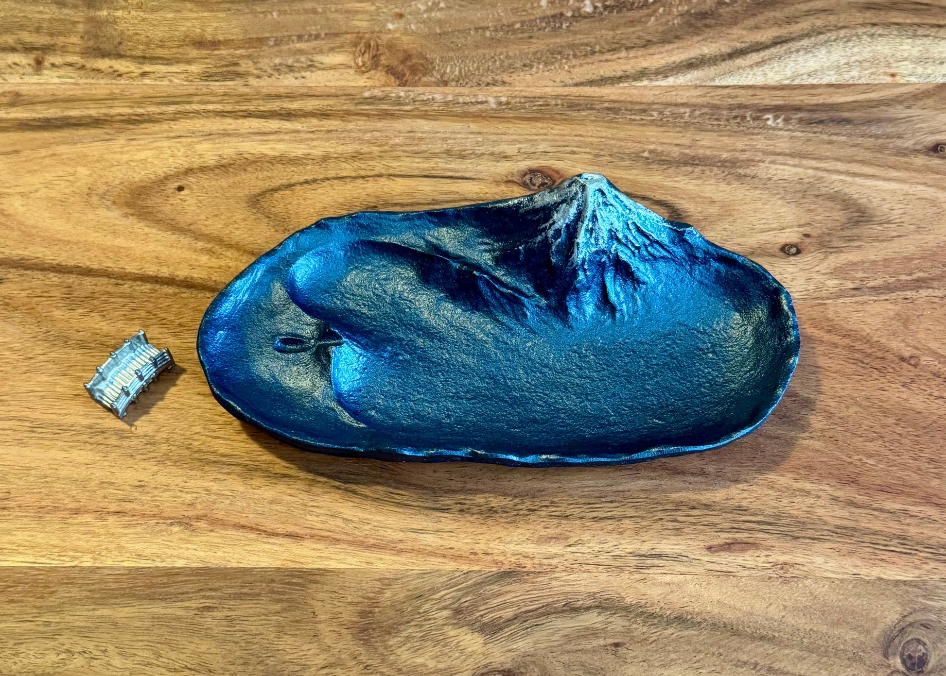 Japanese Incense Holder, Mt Fuji, Blue - Scents of Japan