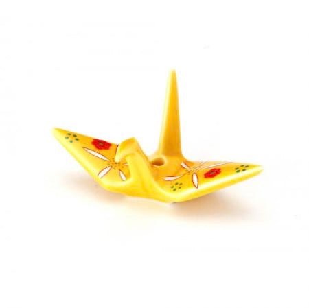 Japanese Incense Holder, Yellow Crane - Scents of Japan