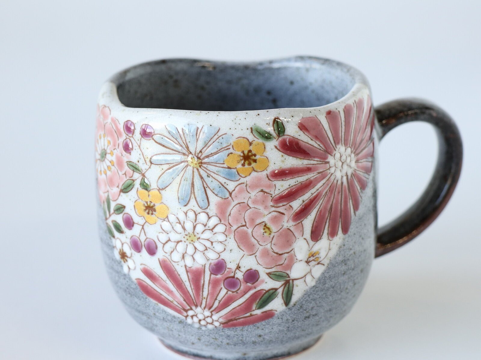 Japanese Kutani Ware Mug Set, Hana - Scents of Japan