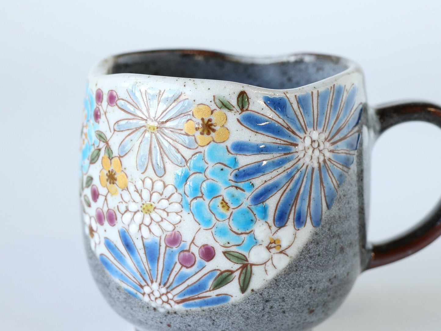 Japanese Kutani Ware Mug Set, Hana - Scents of Japan