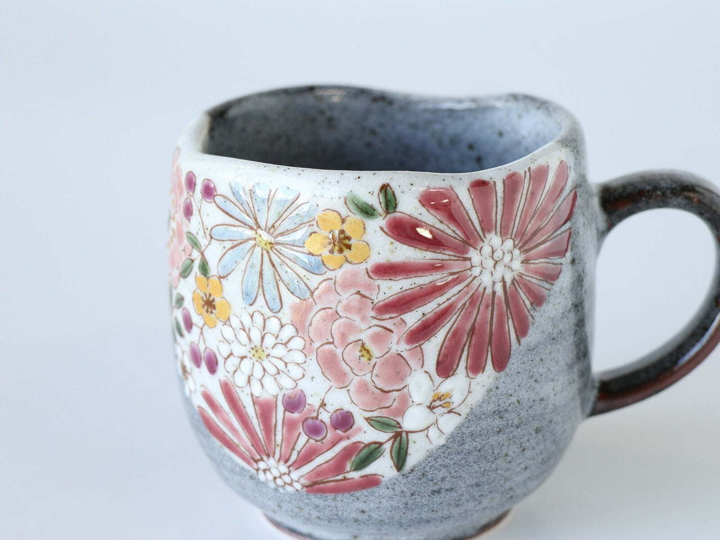 Japanese Kutani Ware Mug Set, Hana - Scents of Japan