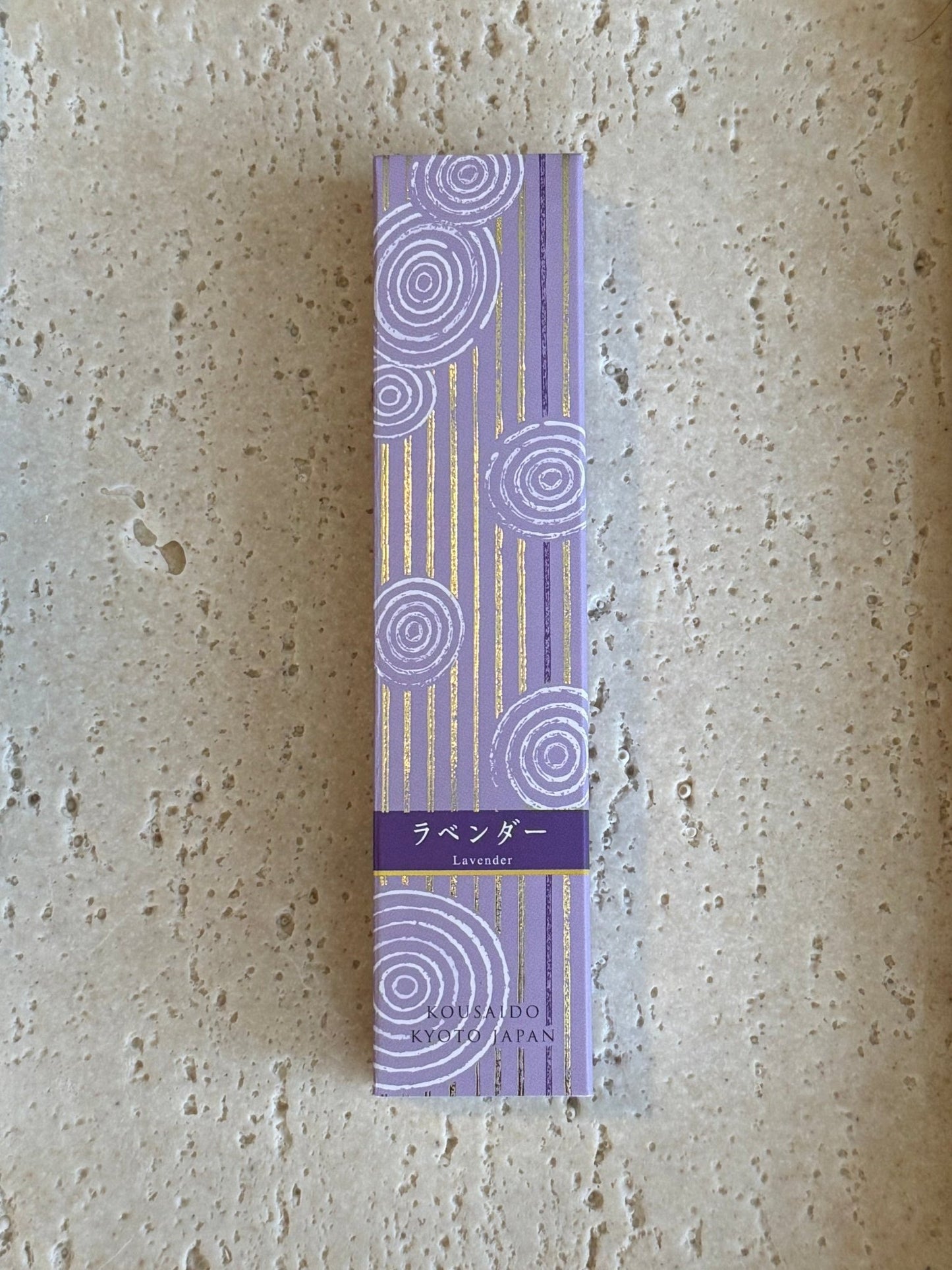 Japanese Long Incense Sticks, Hyakurakuka, Lavender - Scents of Japan