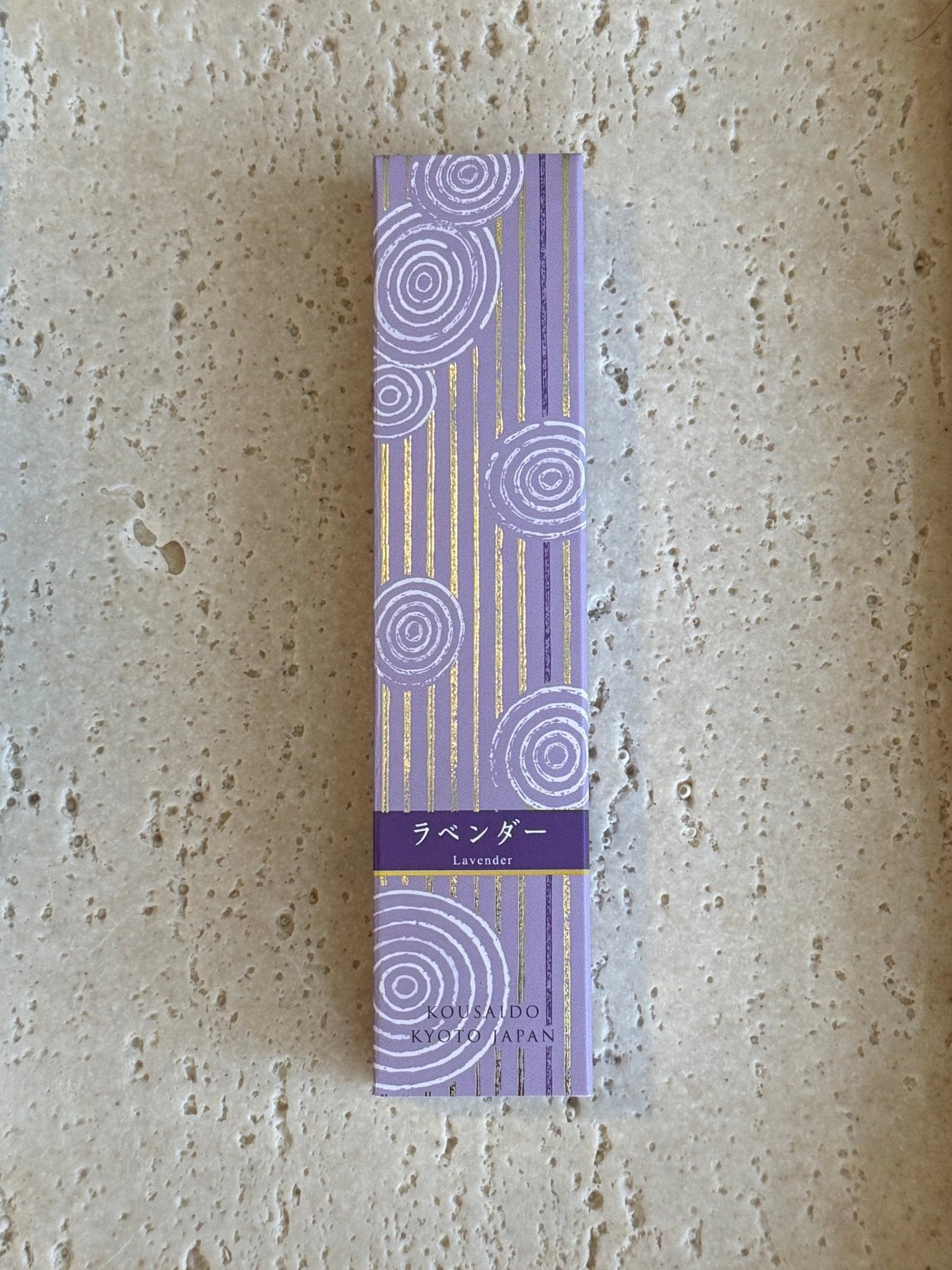 Japanese Long Incense Sticks, Hyakurakuka, Lavender - Scents of Japan