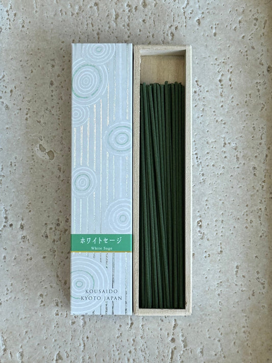 Japanese Long Incense Sticks, Hyakurakuka, White Sage - Scents of Japan