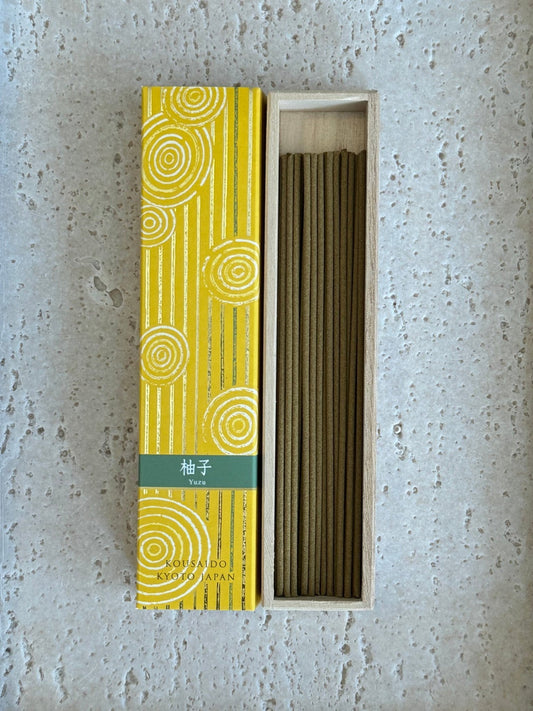 Japanese Long Incense Sticks, Hyakurakuka, Yuzu - Scents of Japan
