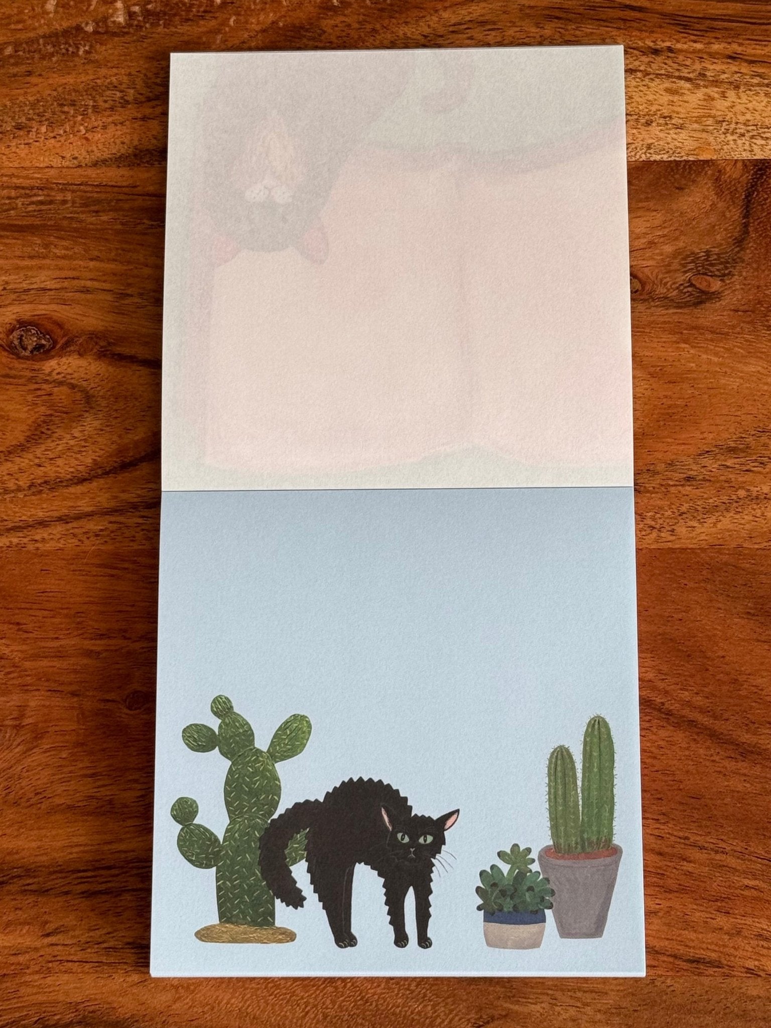 Japanese Memo Pad, Cat & Memo Pad, Green - Scents of Japan