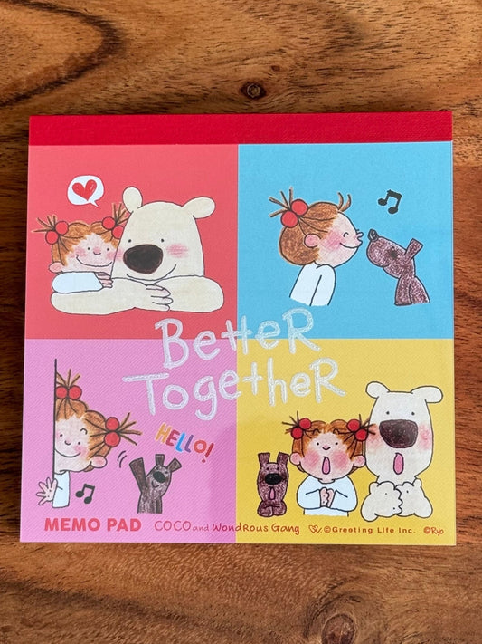 Japanese Memo Pad, Coco, Better Together - Scents of Japan