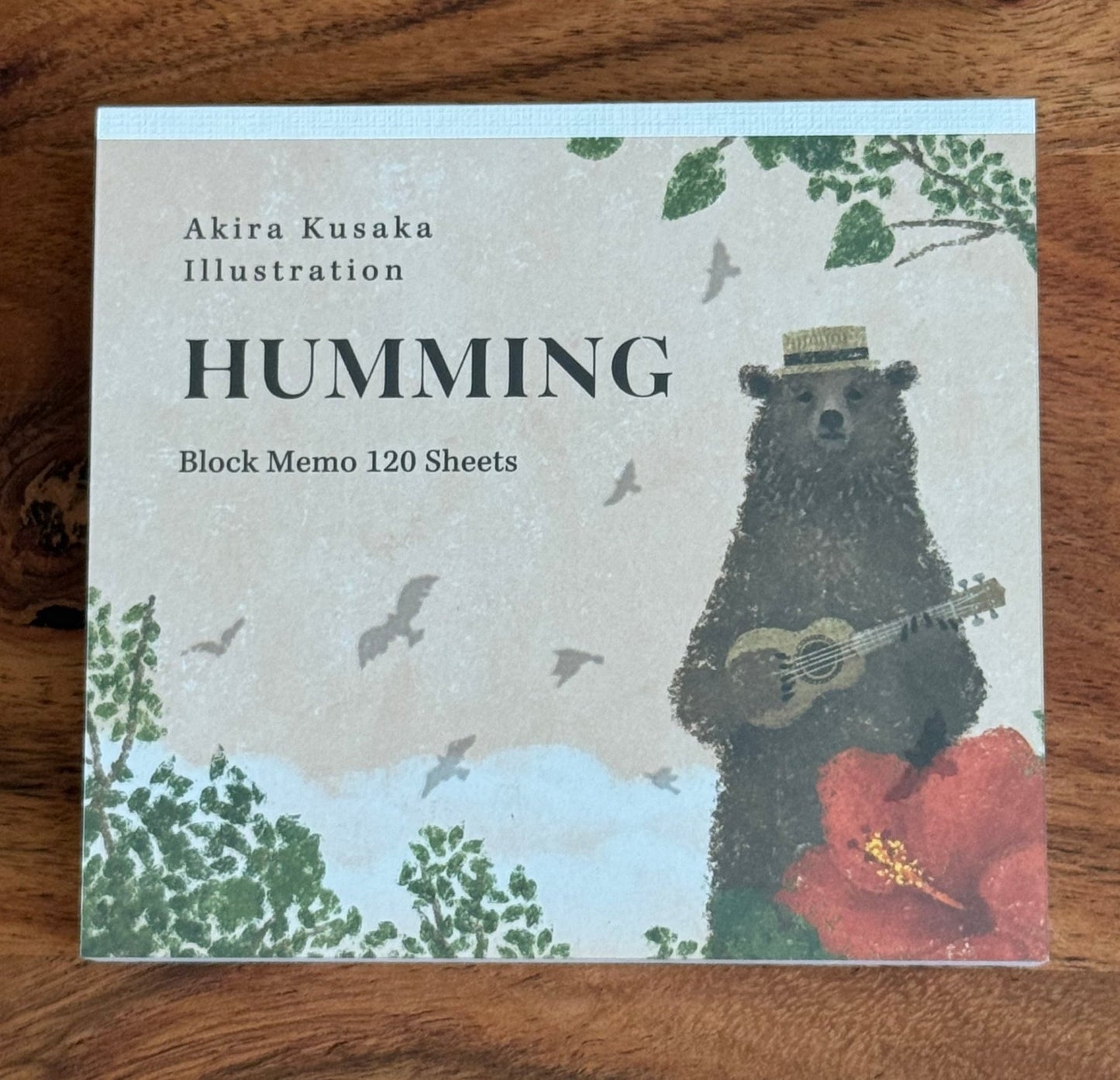 Japanese Memo Pad, Humming Bear - Scents of Japan