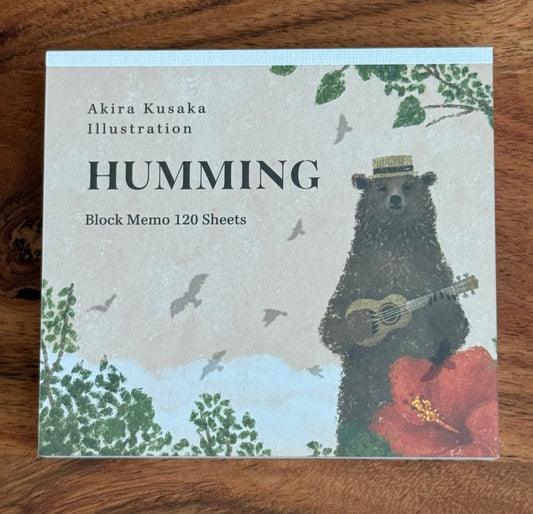 Japanese Memo Pad, Humming Bear - Scents of Japan