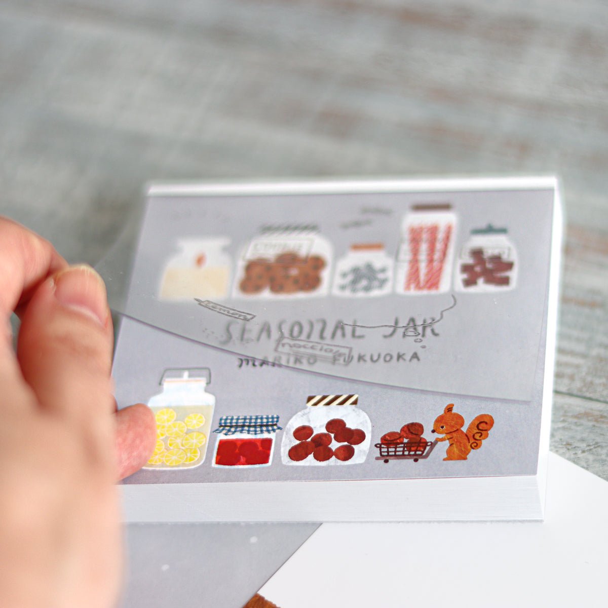 Japanese Memo Pad, Seasonal Jars - Scents of Japan