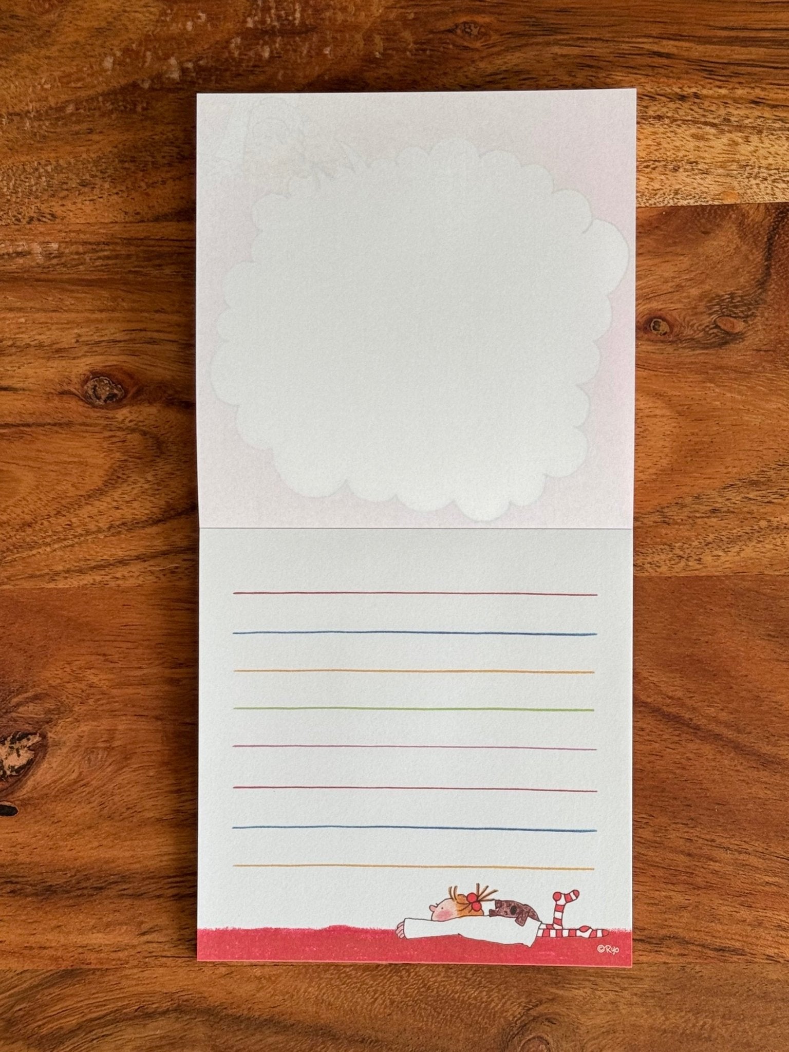 Japanese Memo Pad, Small, Coco & Friends, Yellow Cover - Scents of Japan