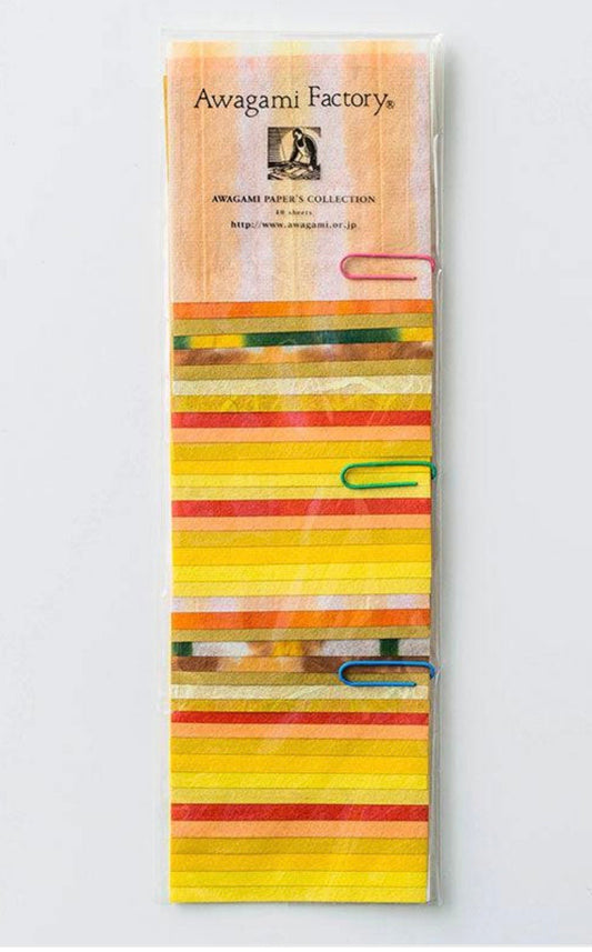 Japanese Mini Hand - Dyed Origami Paper – Yellows - Scents of Japan