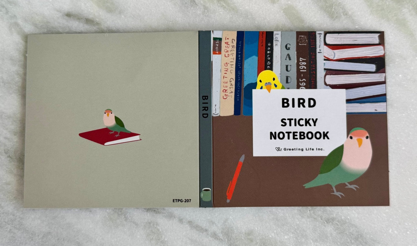Japanese Mini Memo Sticky Notes, Birds - Scents of Japan