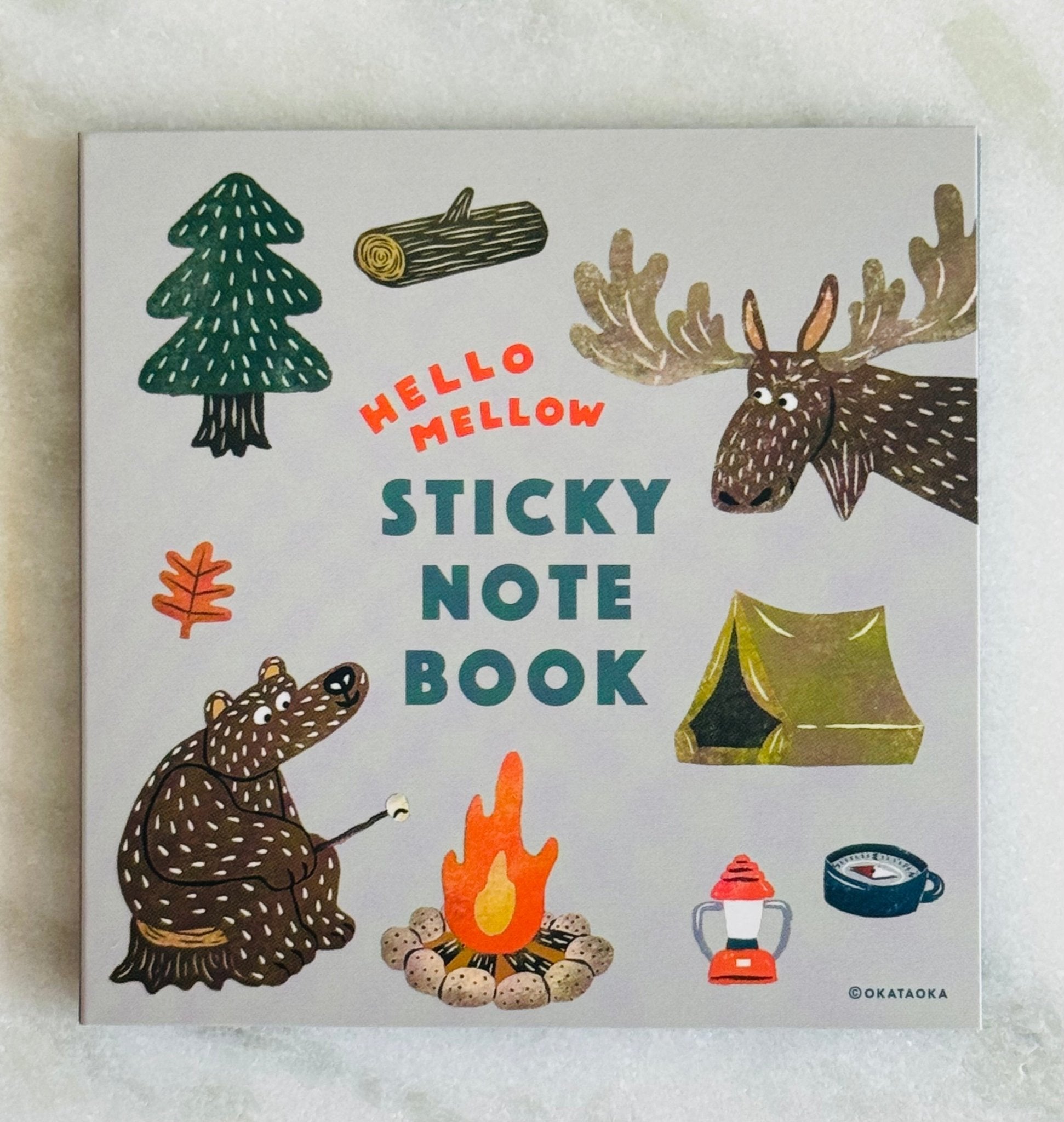 Japanese Mini Memo Sticky Notes, Camping Animals - Scents of Japan