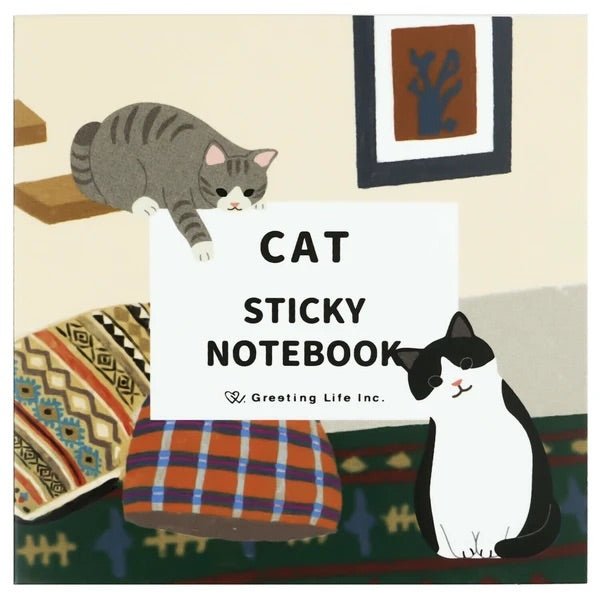 Japanese Mini Memo Sticky Notes, Cats - Scents of Japan