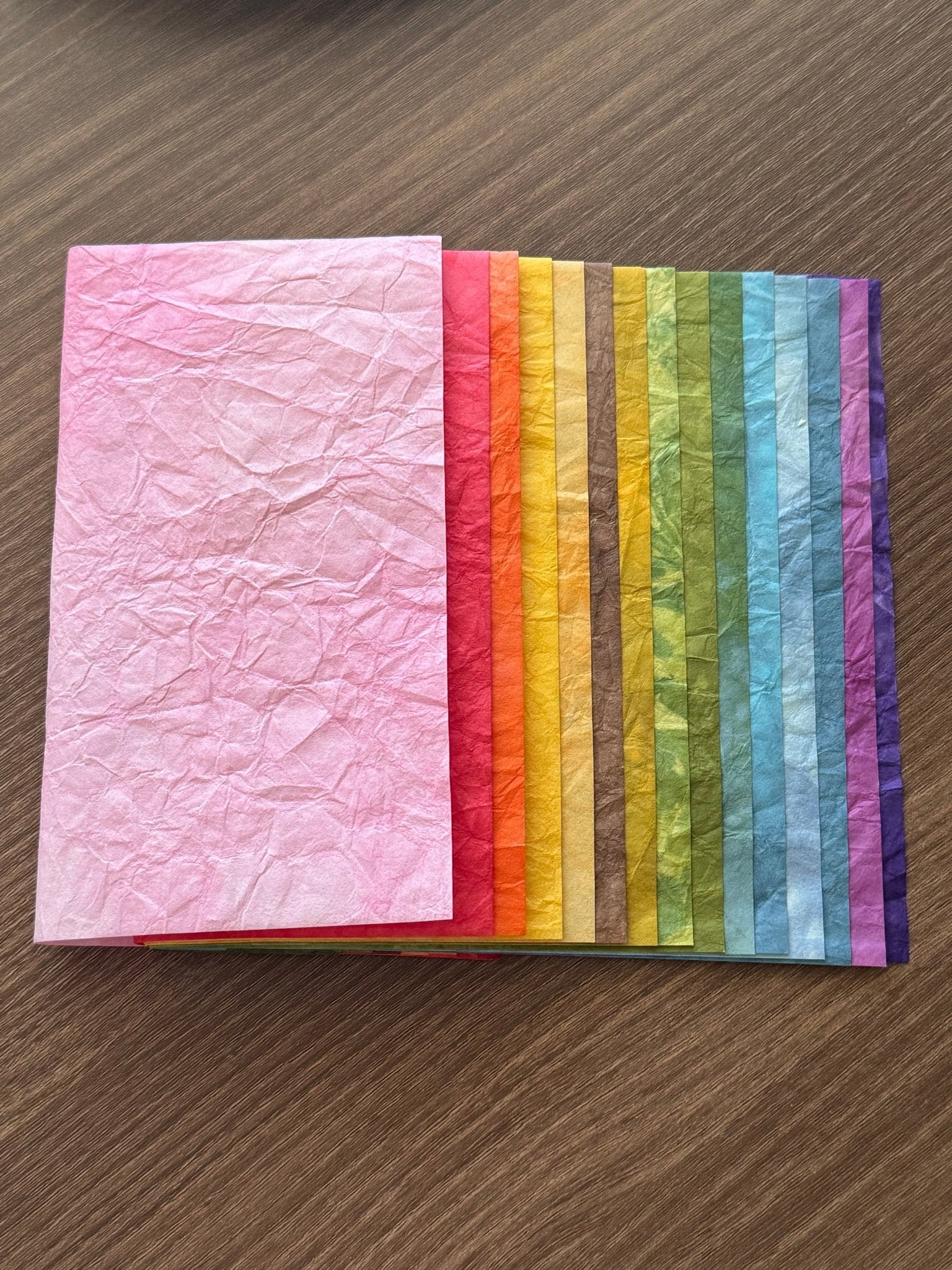 Japanese Momizome Hand - Dyed Washi Paper – Crinkle Cut - Scents of Japan