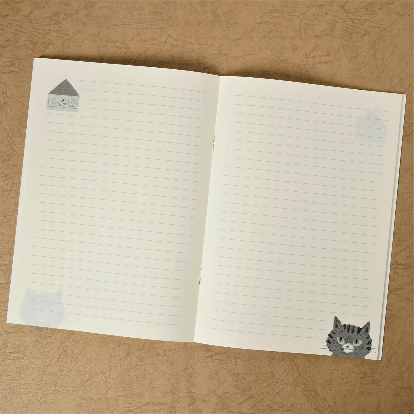 Japanese Notebook, A5, Aesops Fairy Tales, Cats & Birds - Scents of Japan