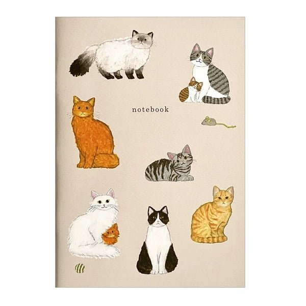 Japanese Notebook, A5, Cats, Design 1 - Scents of Japan