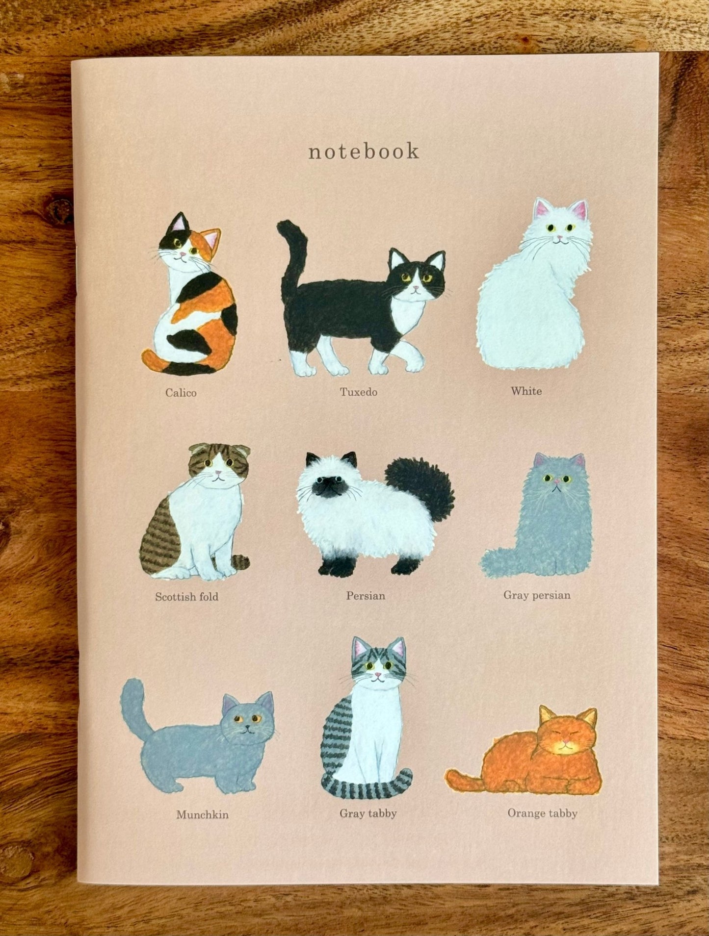 Japanese Notebook, A5, Cats, Design 2 - Scents of Japan