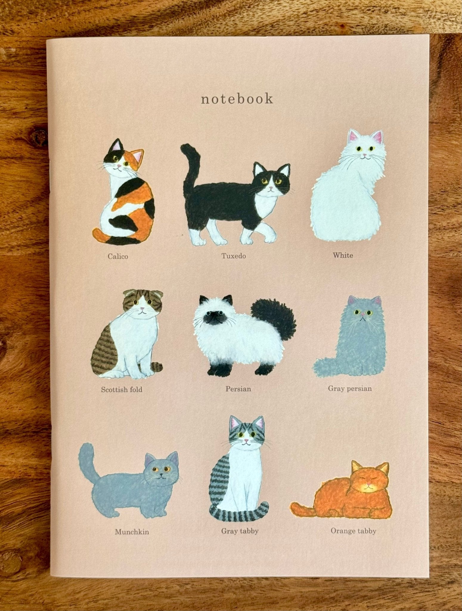 Japanese Notebook, A5, Cats, Design 2 - Scents of Japan