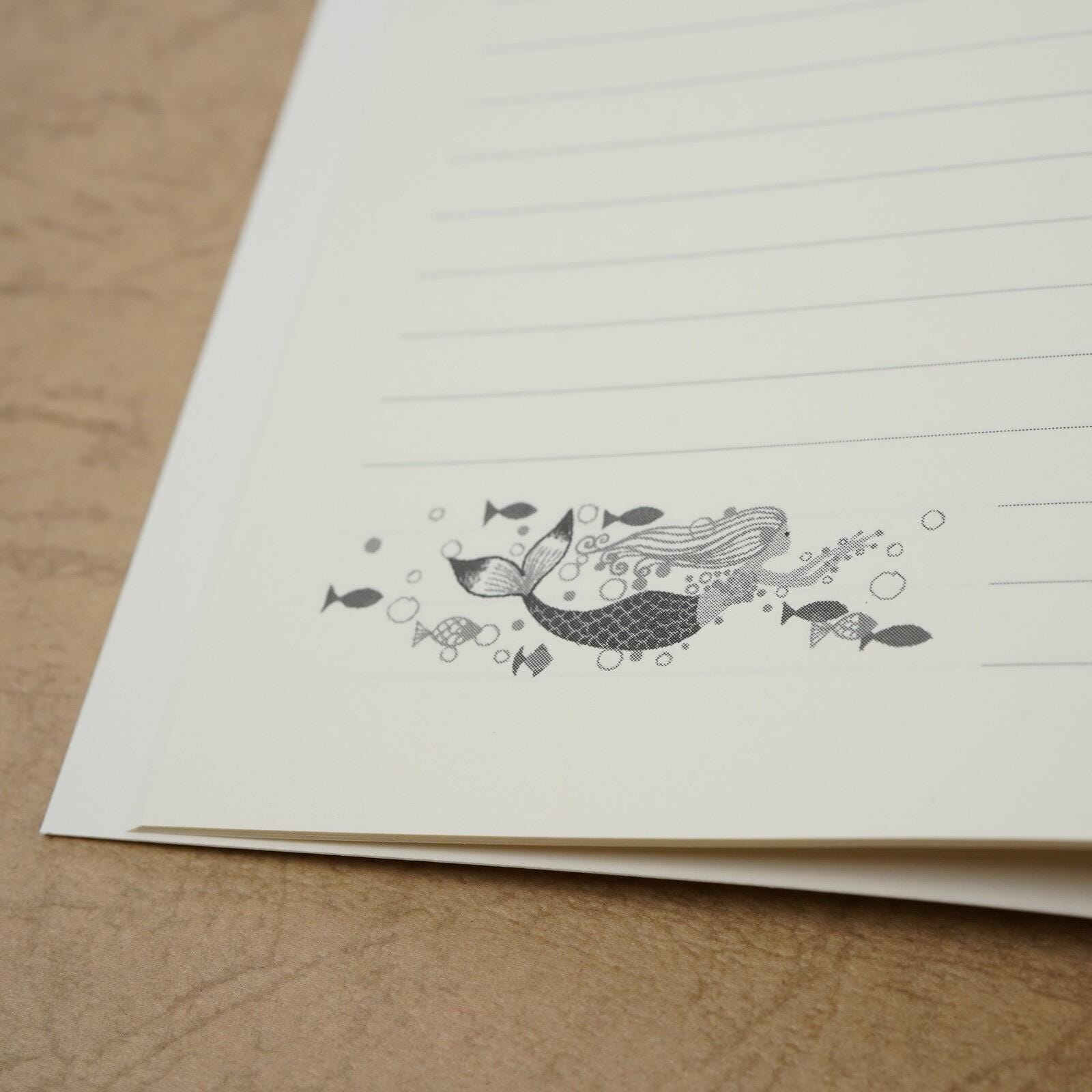 Japanese Notebook, A5, Fairy Tale Mermaid Princess - Scents of Japan