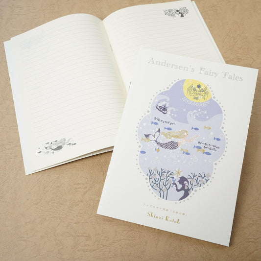 Japanese Notebook, A5, Fairy Tale Mermaid Princess - Scents of Japan