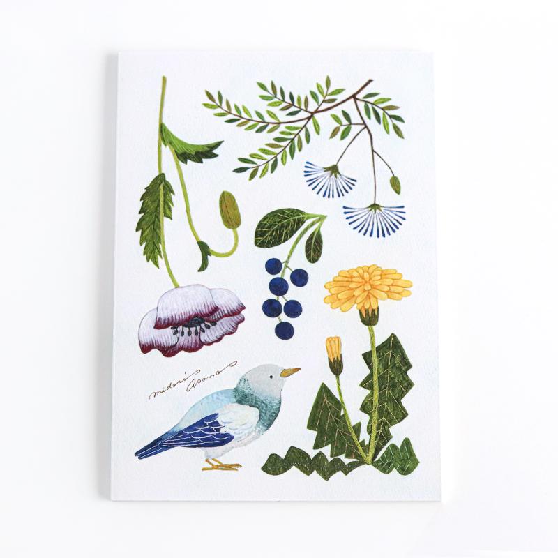 Japanese Notebook, A5, Flower & Birds - Scents of Japan