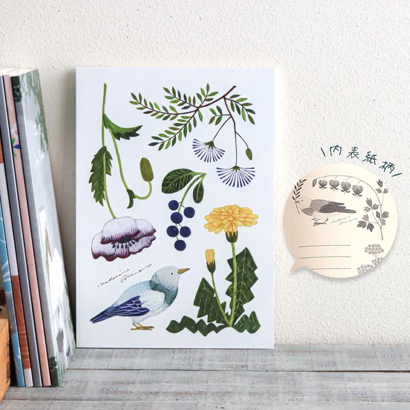 Japanese Notebook, A5, Flower & Birds - Scents of Japan