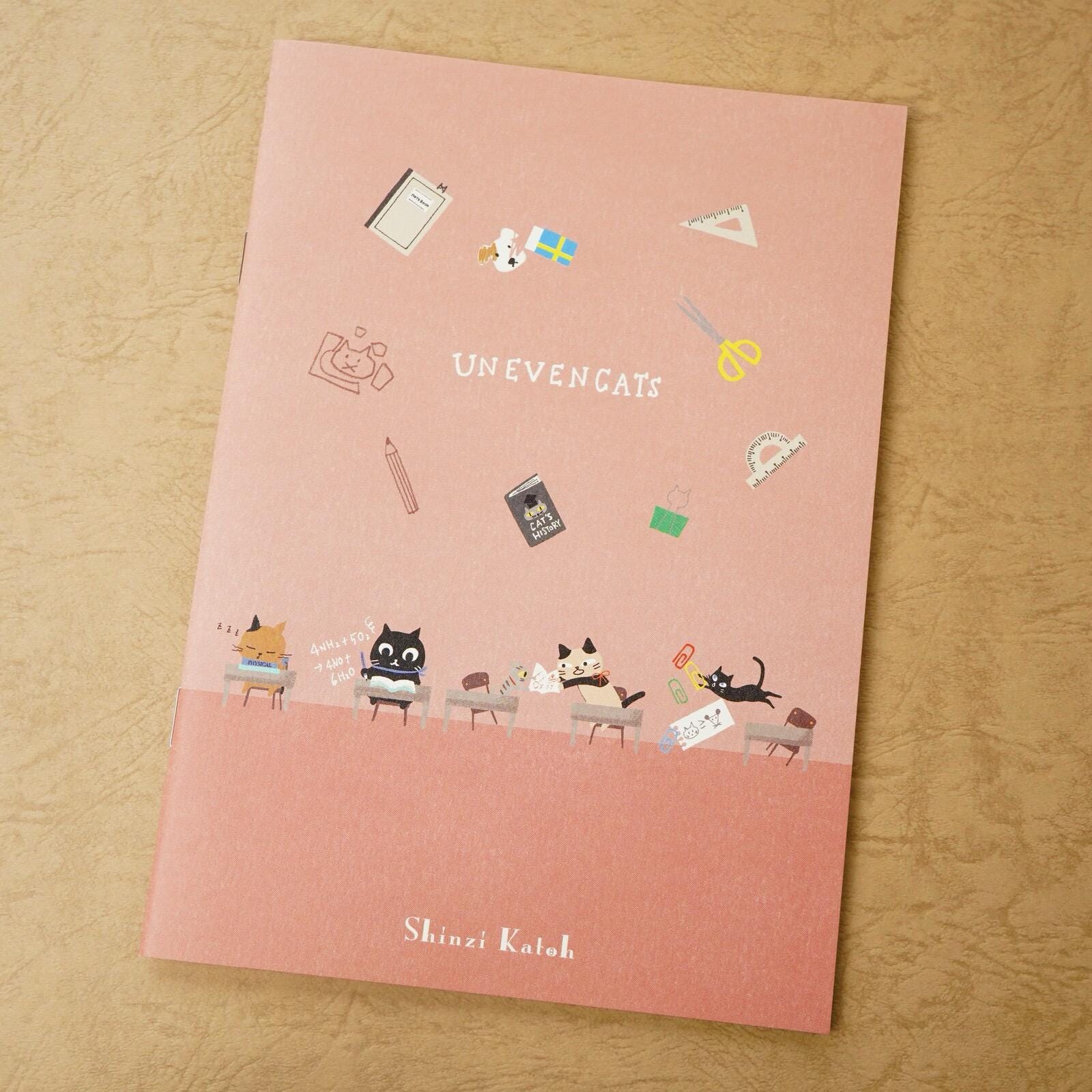 Japanese Notebook, A5, Uneven Cats - Scents of Japan
