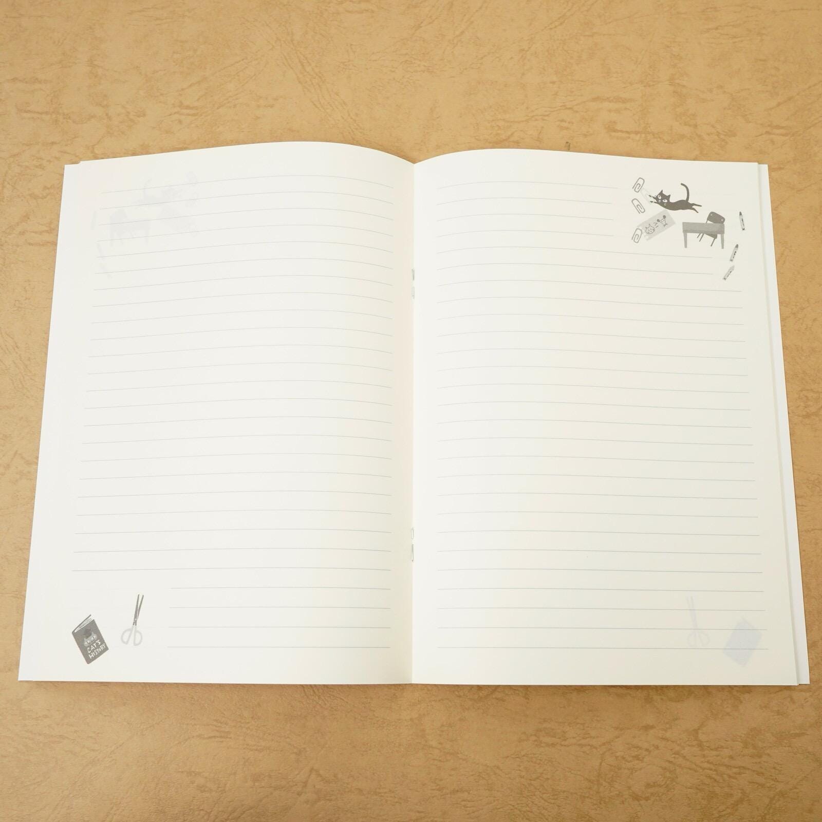 Japanese Notebook, A5, Uneven Cats - Scents of Japan