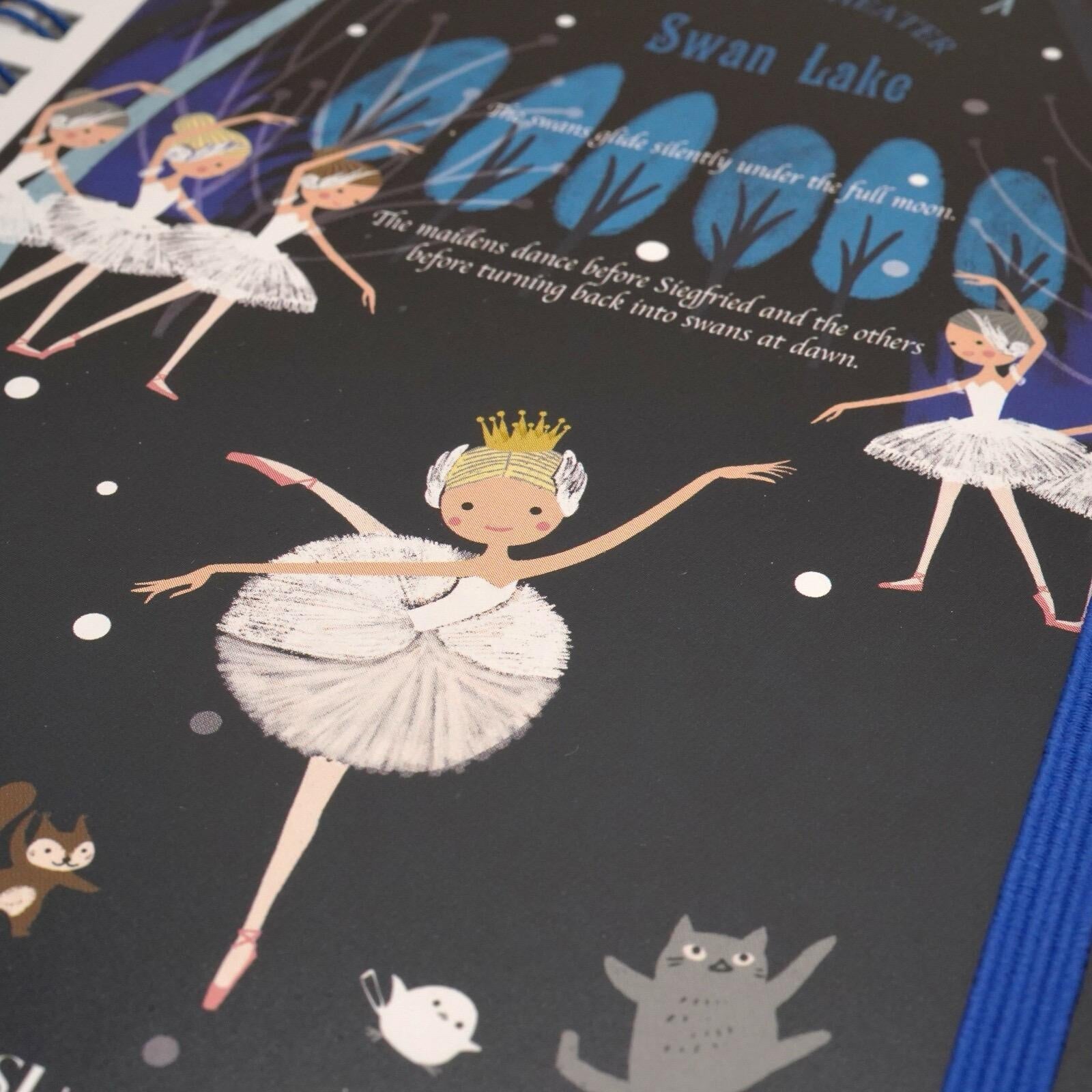 Japanese Notebook, Spiral Bound, Ballet, Swan Lake - Scents of Japan