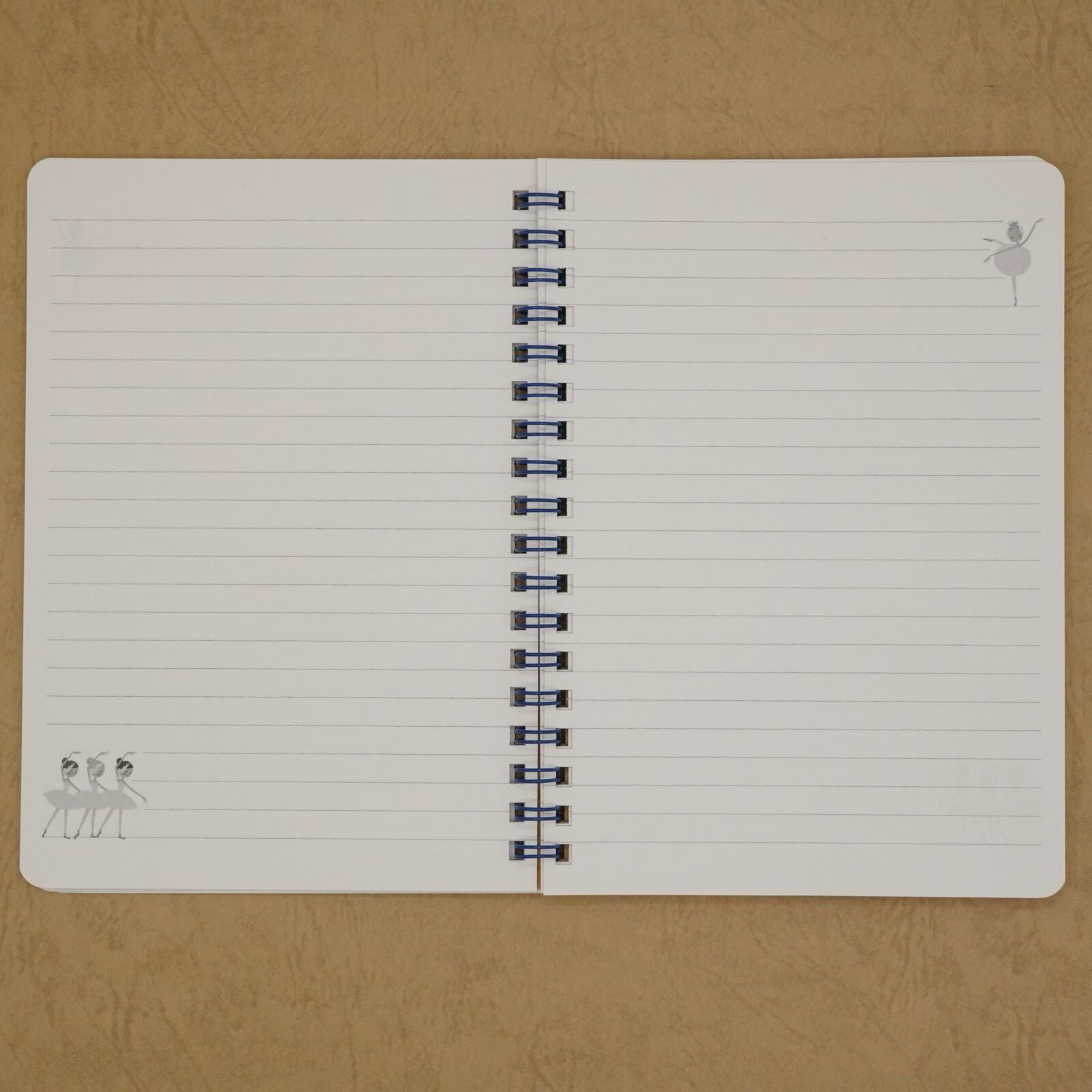 Japanese Notebook, Spiral Bound, Ballet, Swan Lake - Scents of Japan