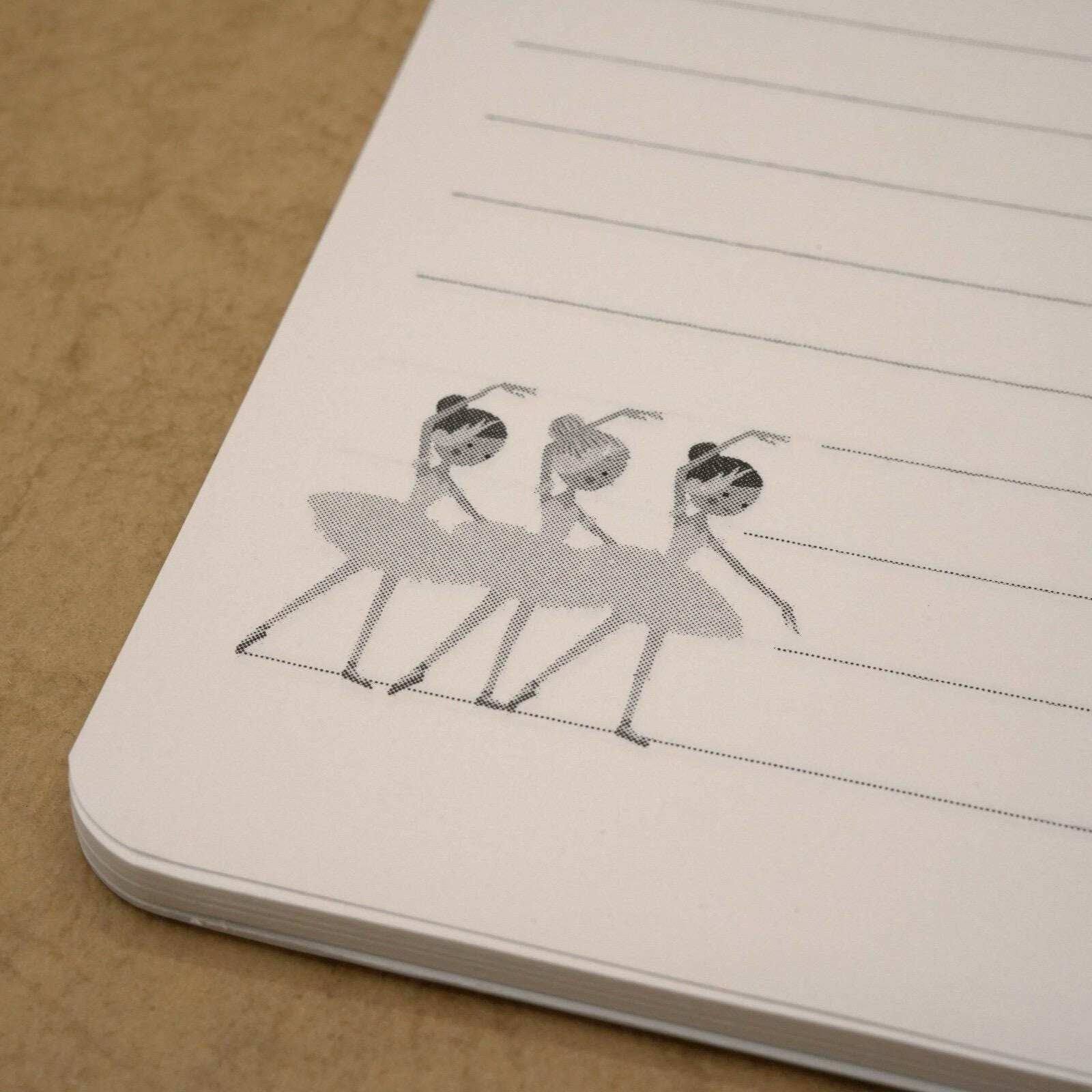 Japanese Notebook, Spiral Bound, Ballet, Swan Lake - Scents of Japan