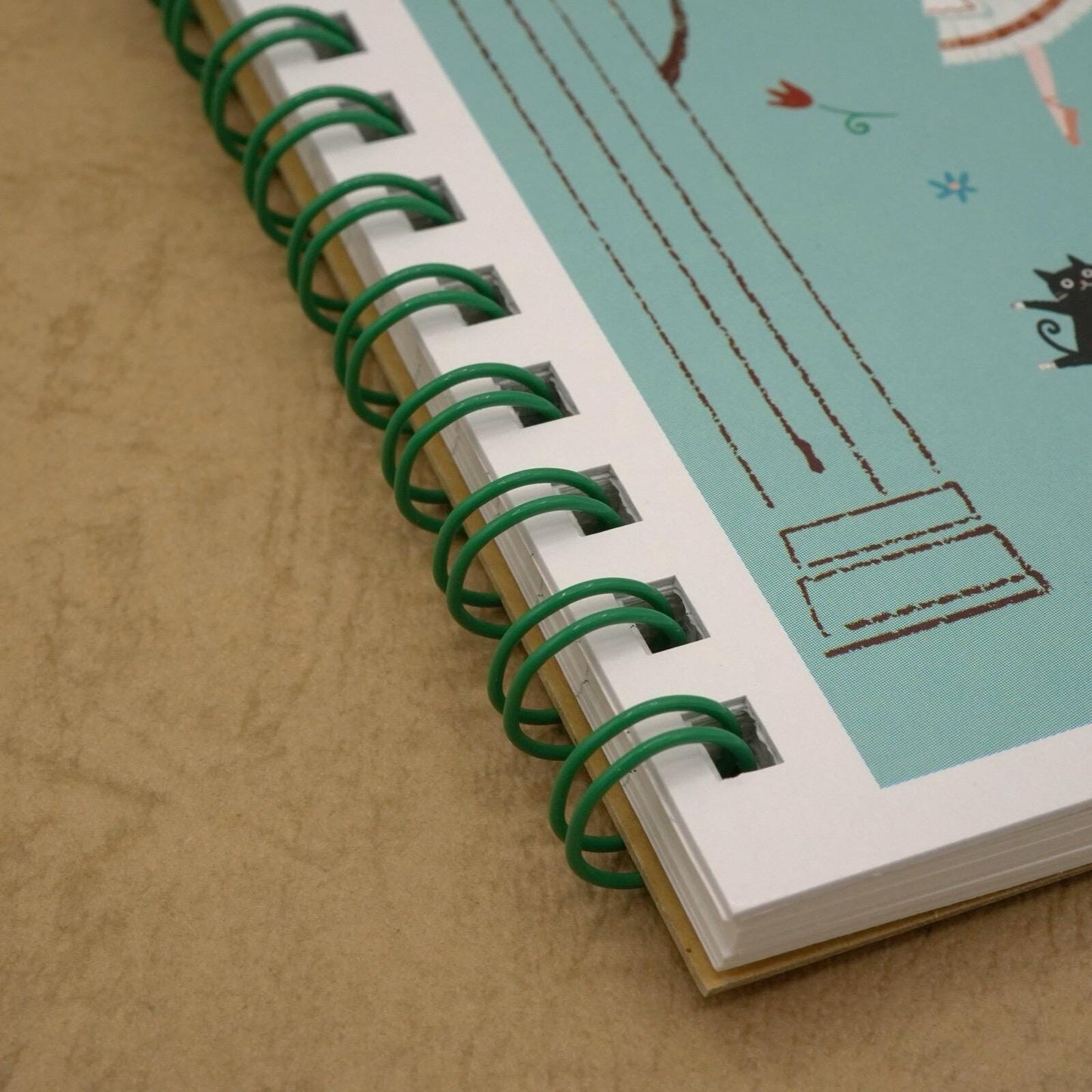 Japanese Notebook, Spiral Bound, Ballet Theatre, Copperia - Scents of Japan