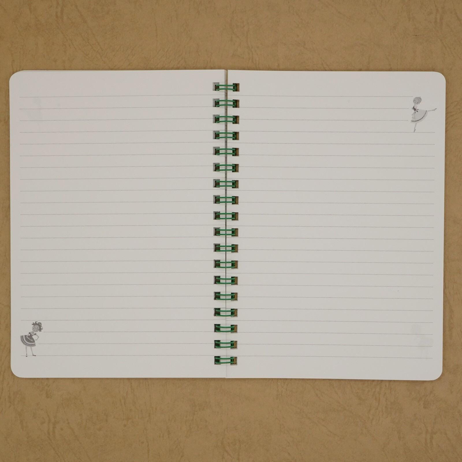 Japanese Notebook, Spiral Bound, Ballet Theatre, Copperia - Scents of Japan