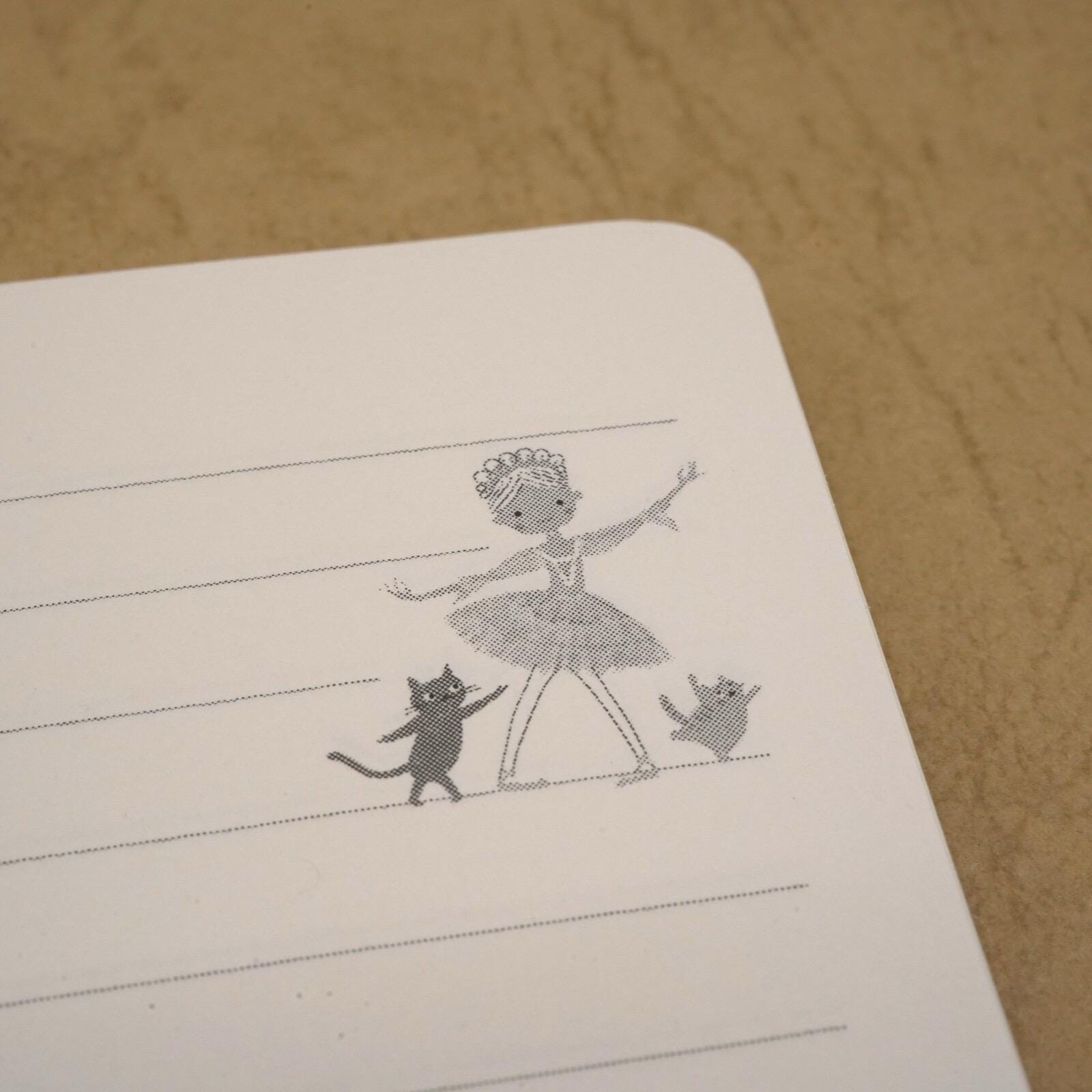 Japanese Notebook, Spiral Bound, Sleeping Beauty - Scents of Japan