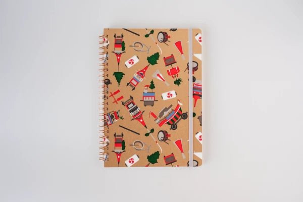 Japanese Notebook, Yuzen, Ring - Bound, Gion Festival, Gold - Scents of Japan